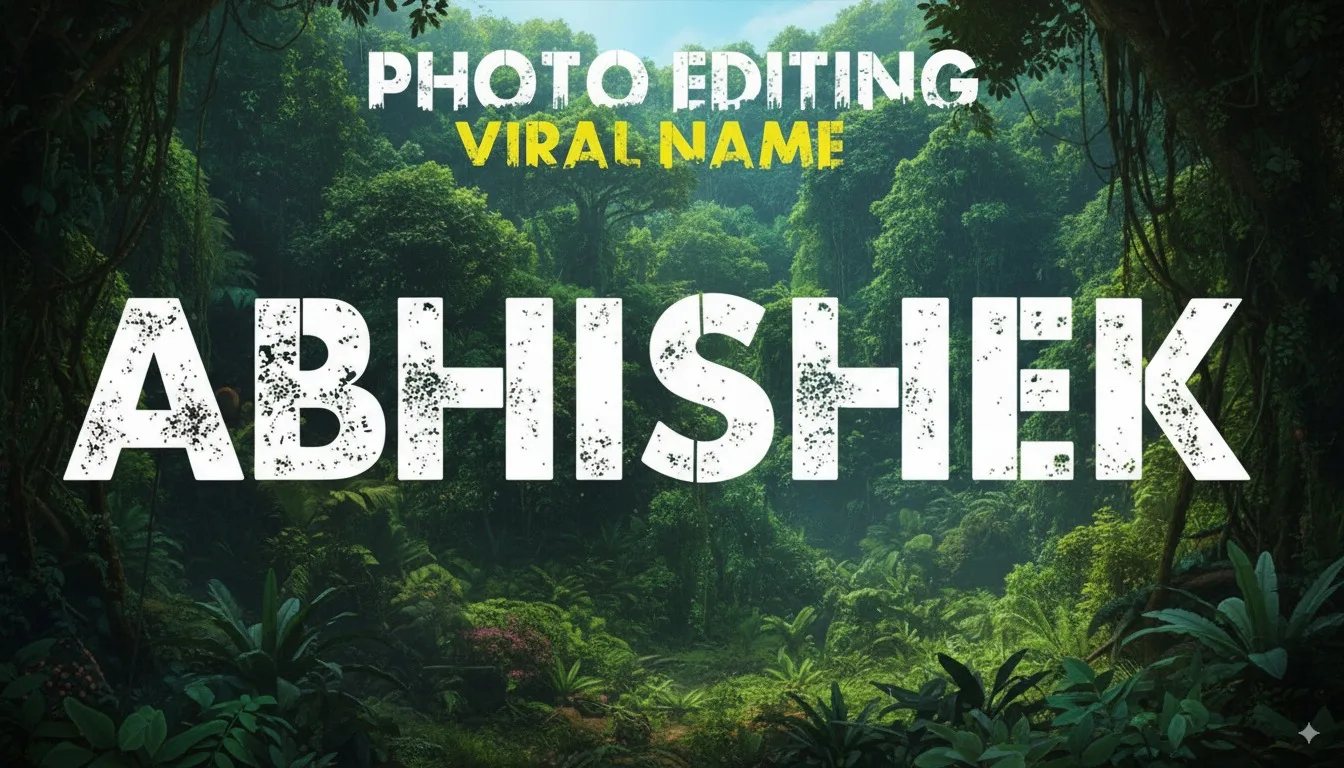 Urban Jungle Photo Editing Online | Urban Jungle Font Generator Online App